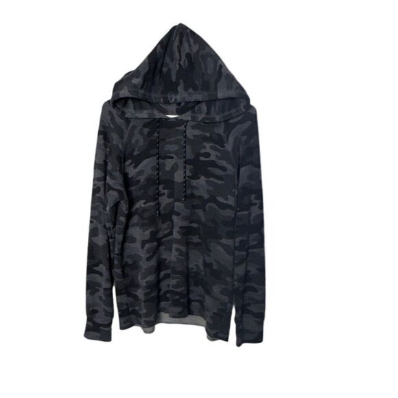 Sundry Camouflage Hooded Sweatshirt Made In USA Size 1 - Picture 1 of 5